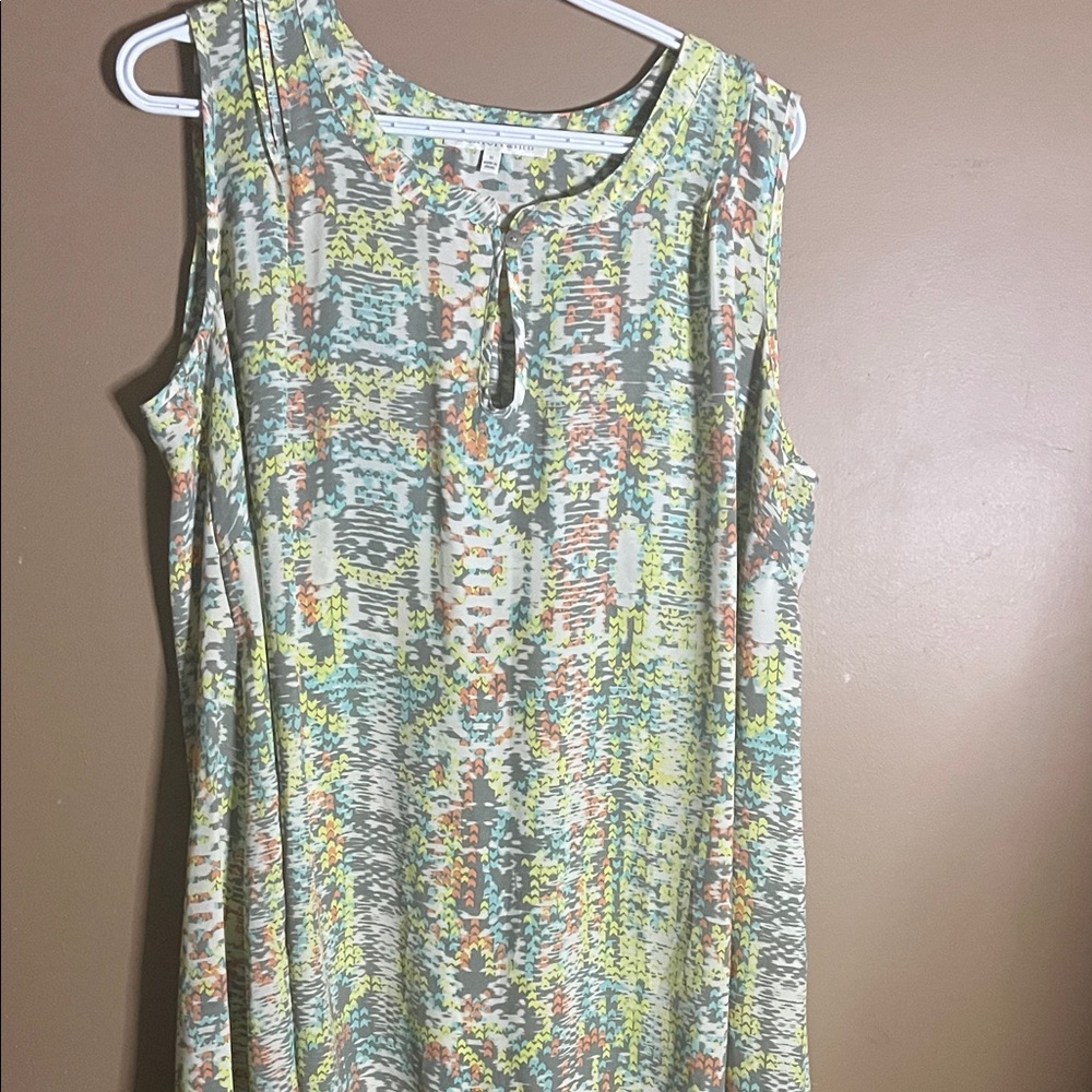 😄High low flowy blouse short sleeve plus size 1X